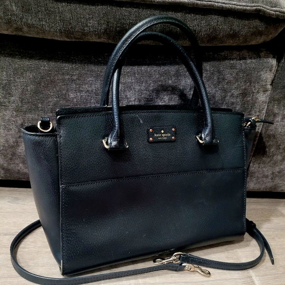 OFFERS✅️Kate Spade Lana Grove Steet Black Satchel - Picture 1 of 6
